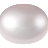 Cultured Pearls Pair Button Half Drilled 9-9.5mm, Pink, Freshwater