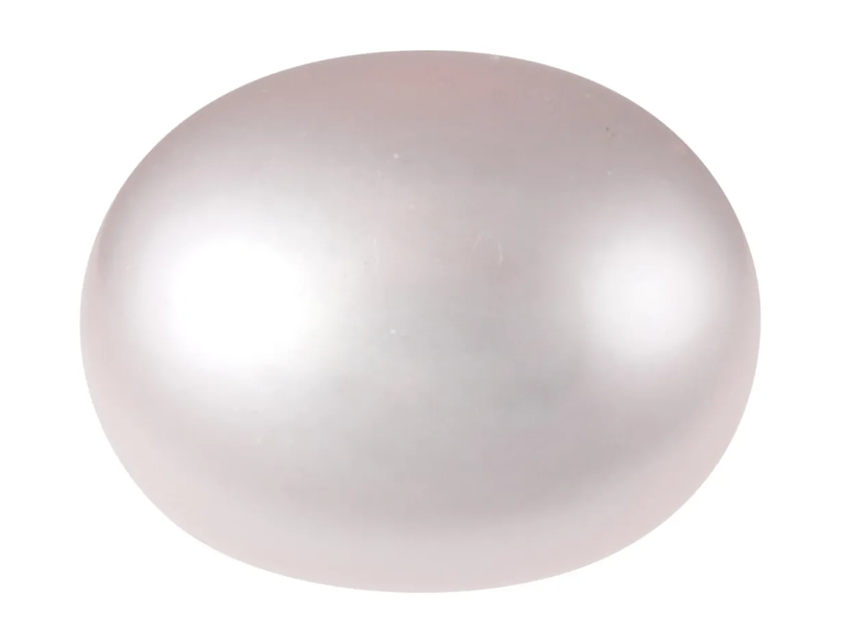 Cultured Pearls Pair Button Half Drilled 9-9.5mm, Pink, Freshwater