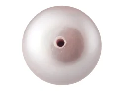 Cultured Pearls Pair Button Half Drilled 9-9.5mm, Pink, Freshwater