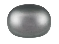Cultured Pearls Pair Button Half Drilled 9-9.5mm, Peacock Grey, Freshwater