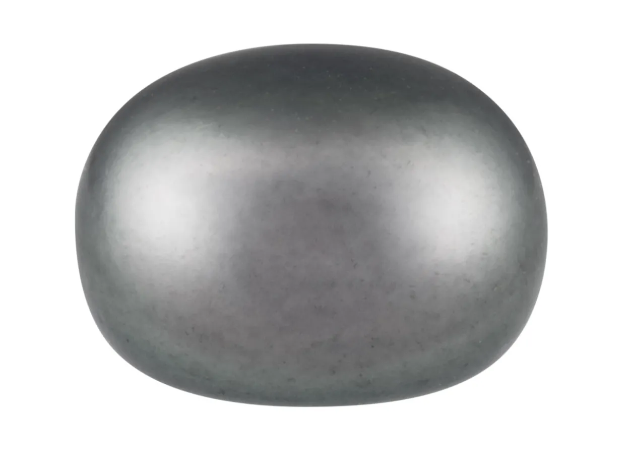Cultured Pearls Pair Button Half Drilled 8.5-9mm, Peacock Grey, Freshwater