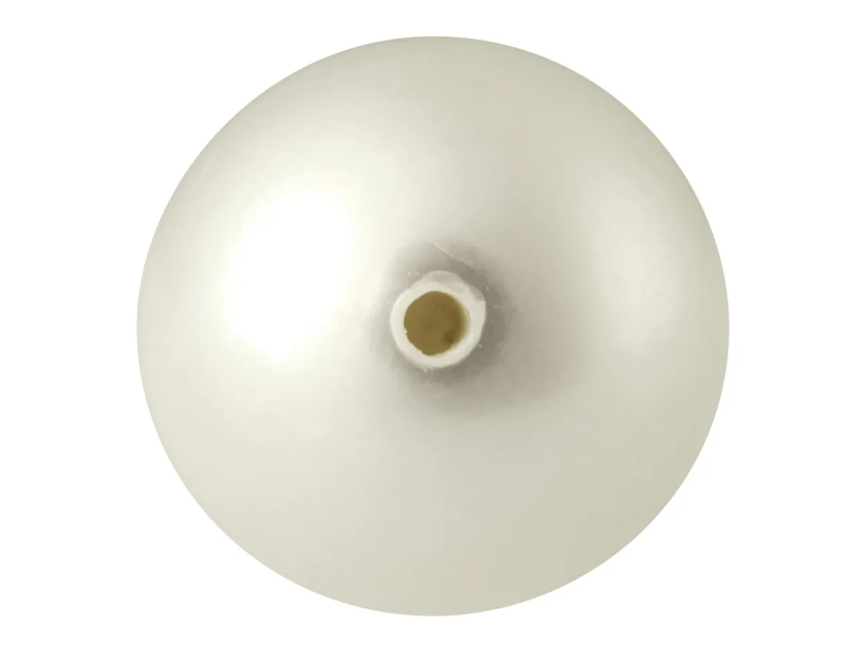 Cultured Pearls Pair Teardrop Half Drilled 8x9mm, White, Freshwater