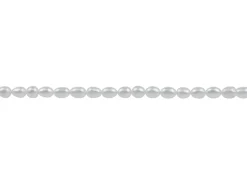Cultured Pearls, 6x4mm, Natural White, Rice, 16"/40cm