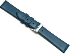 Dark Blue Genuine Calf Leather Watch Strap, 14mm