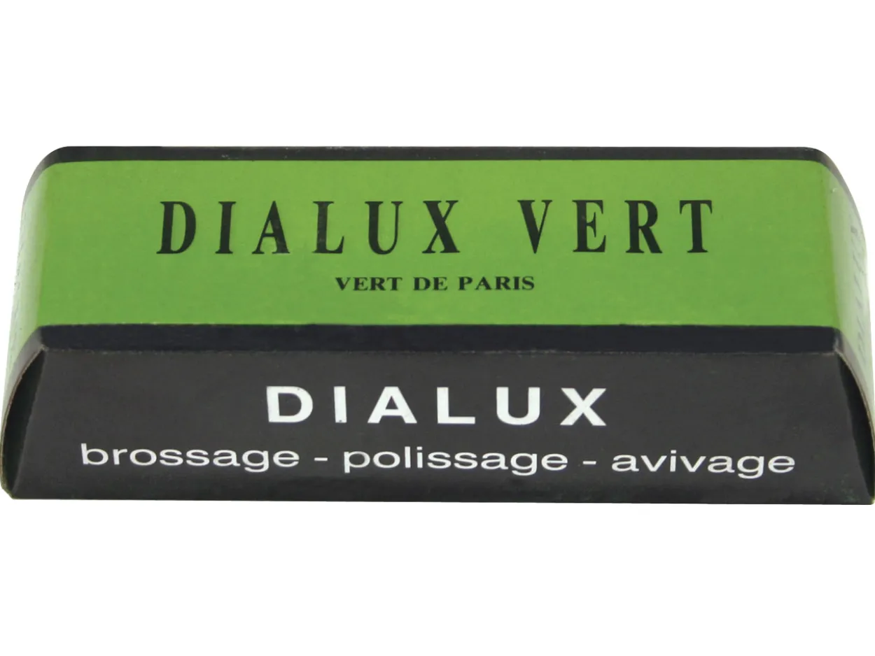 Dialux Green/vert Fine Finishing Compound For Hard Metals, 100g Bar