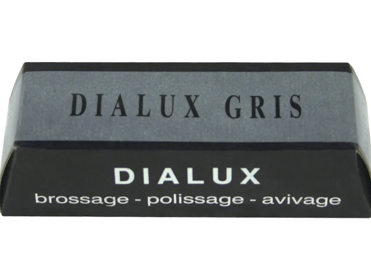 Dialux Grey/gris Pre-polishing Compound For Platinum And Stainless Steel, 100g Bar