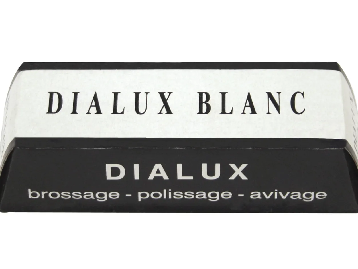 Dialux White/blanc Fine Polishing Compound For Silver And White Gold, 100g Bar