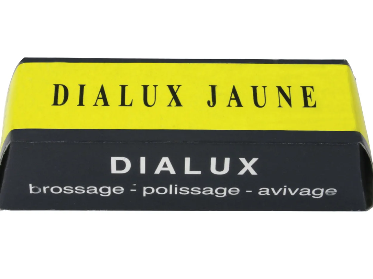 Dialux Yellow/jaune Pre-polishing Compound For Soft And Non-ferrous Metals, 100g Bar