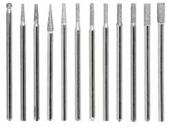 Diamond Burr Set Of 12 Assorted Shapes
