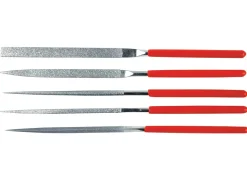 Diamond Files Set Of 5, 140mm/5.5"