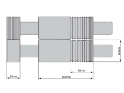 Durston DRM C130re Combination Rolling Mill 130mm With Extension Rollers