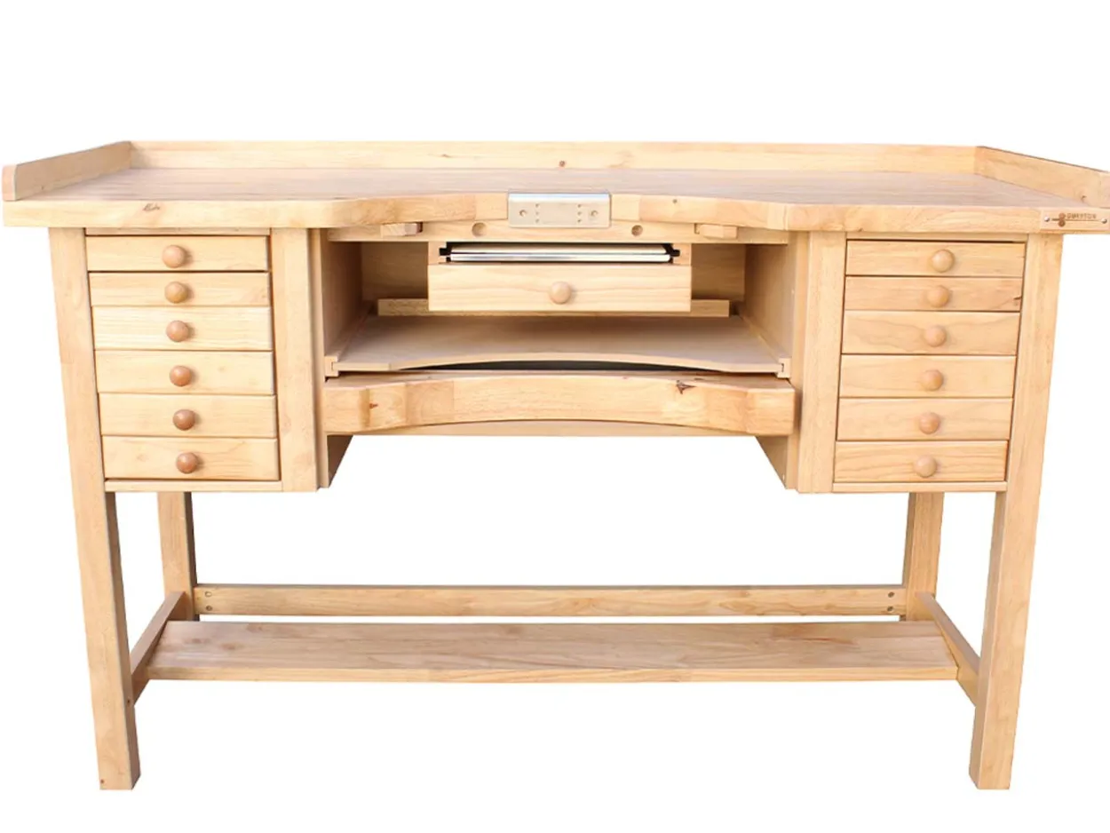 Durston Jewellers Goldsmiths Hardwood Workbench, Superior Double
