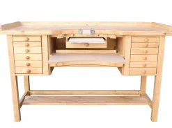 Durston Jewellers Goldsmiths Hardwood Workbench, Superior Double