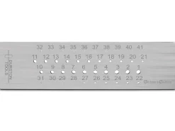 Durston Steel Round Drawplate, 0.5mm - 4.0mm, 41 Hole