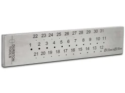 Durston Steel Round Drawplate, 0.3mm - 2.0mm, 31 Hole