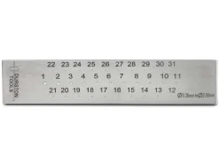 Durston Steel Round Drawplate, 0.3mm - 2.0mm, 31 Hole