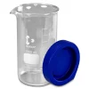 Elma Glass Beaker With Lid And Rubber Ring, 1000ml