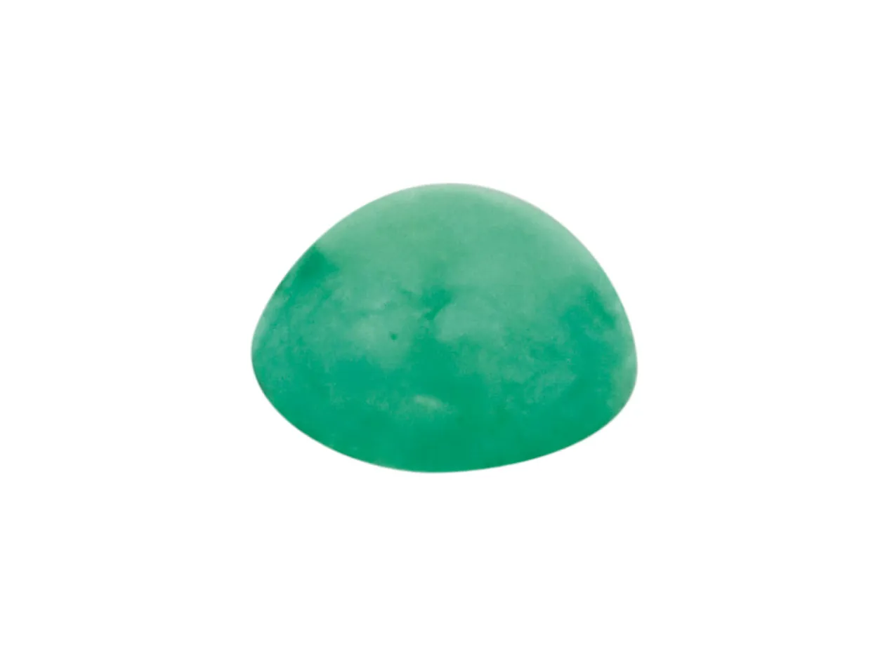 Emerald, Round Cabochon, 3.5mm