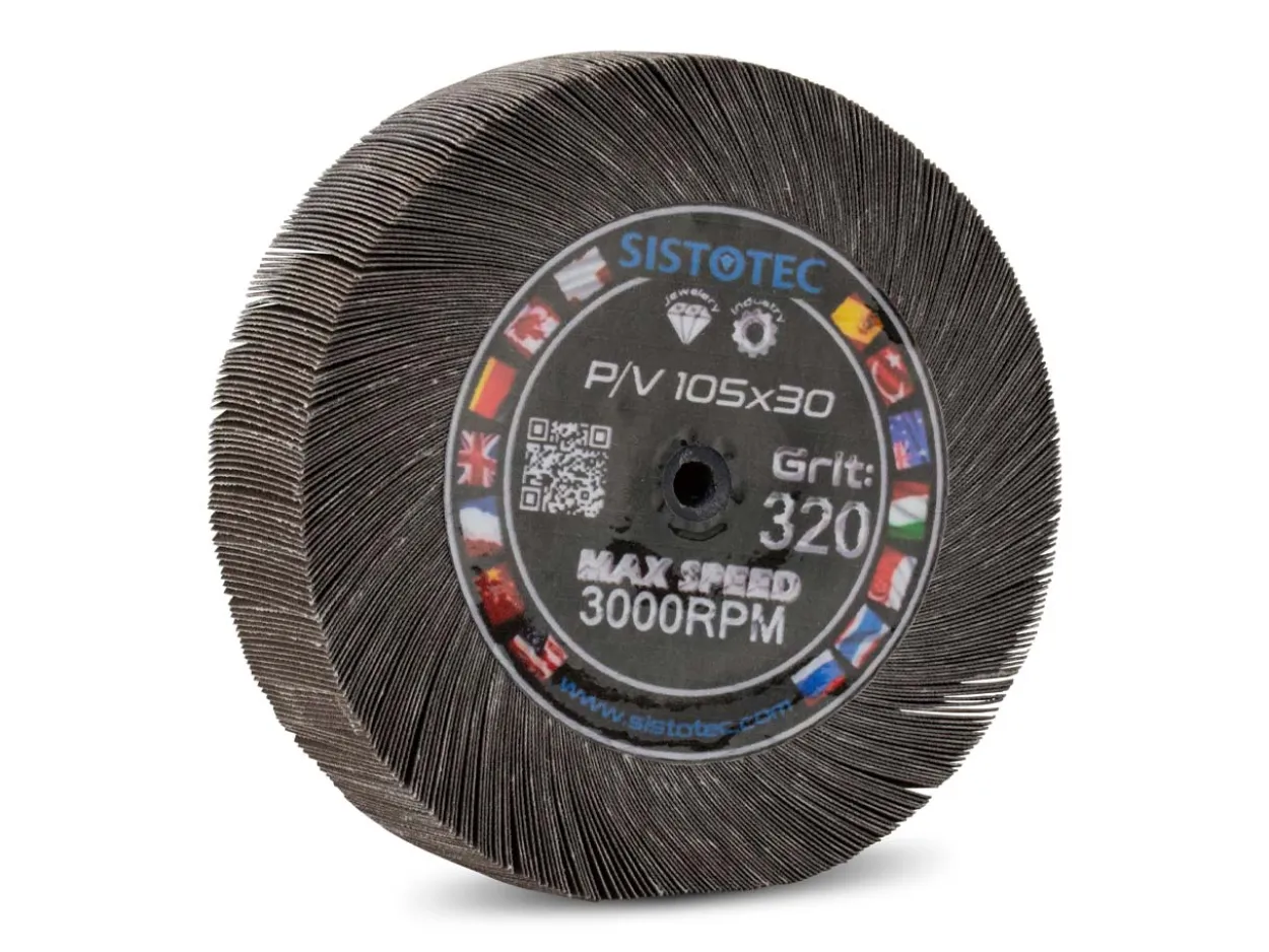Emery Flap Wheel, 320 Grit, 105mm/4"