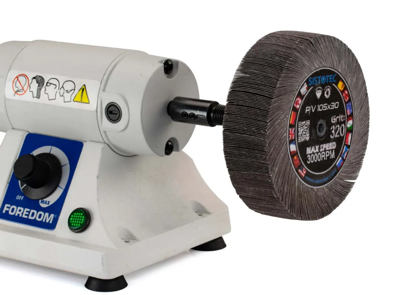 Emery Flap Wheel, 320 Grit, 105mm/4"
