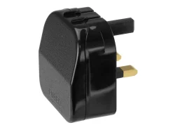 EU Europlug Flat 2 Pin Plug To UK 3 Pin Plug Converter