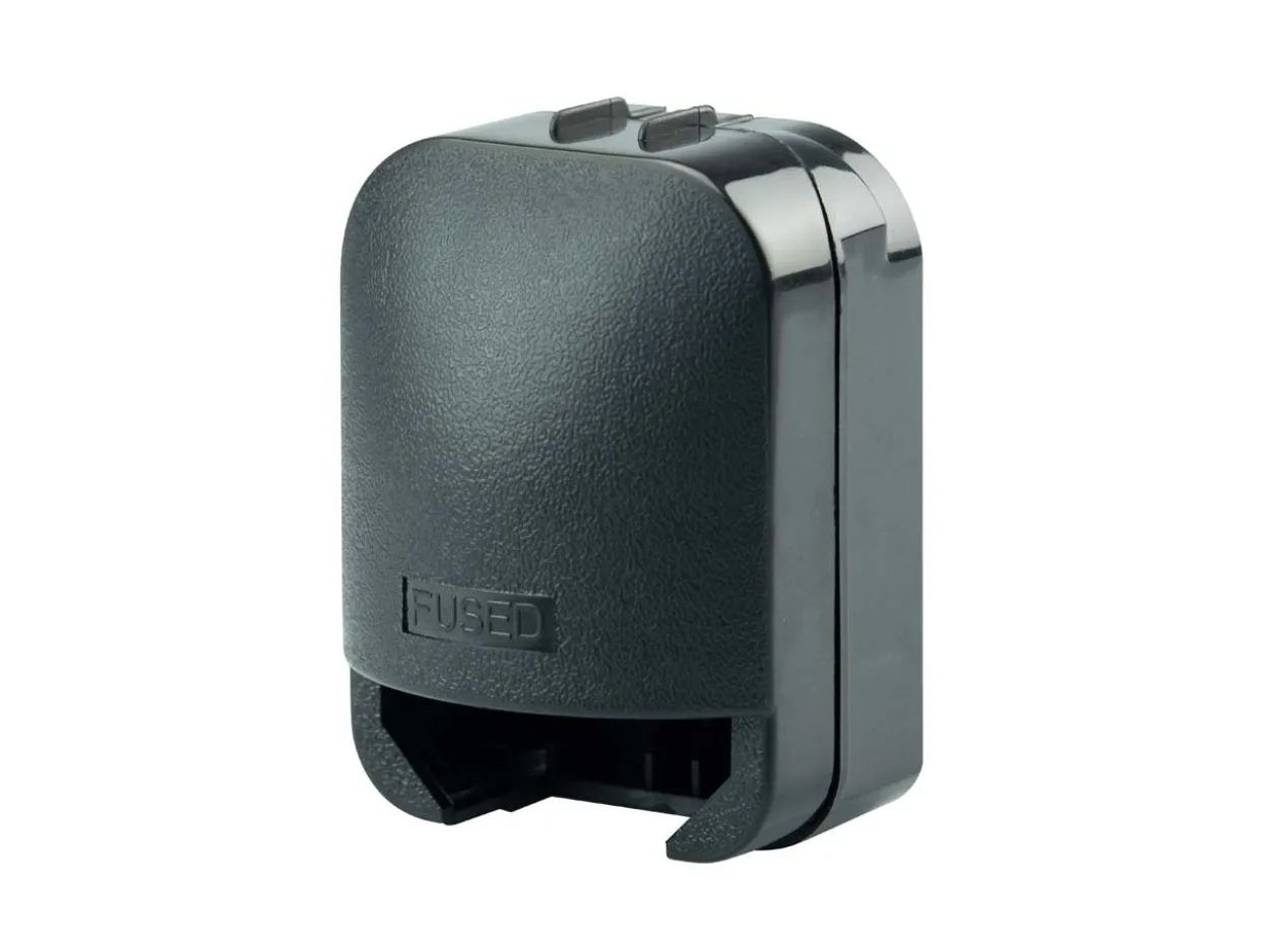 EU Shucko Round 2 Pin Plug To UK 3 Pin Plug Converter
