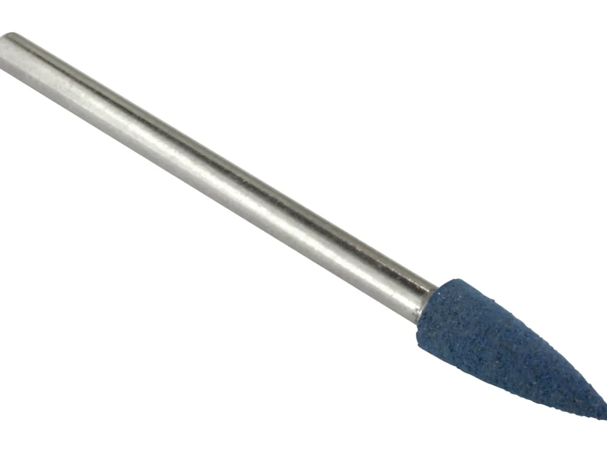 Eveflex Rubber Cone Burr, 504, Blue, Very Coarse Grit, 12 X 4.3mm