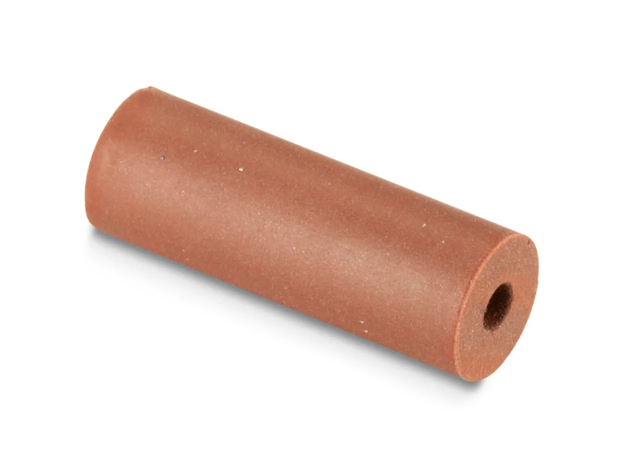 Eveflex Rubber Cylinder Burr, 703, Brown, Medium Grit, 7 X 20mm