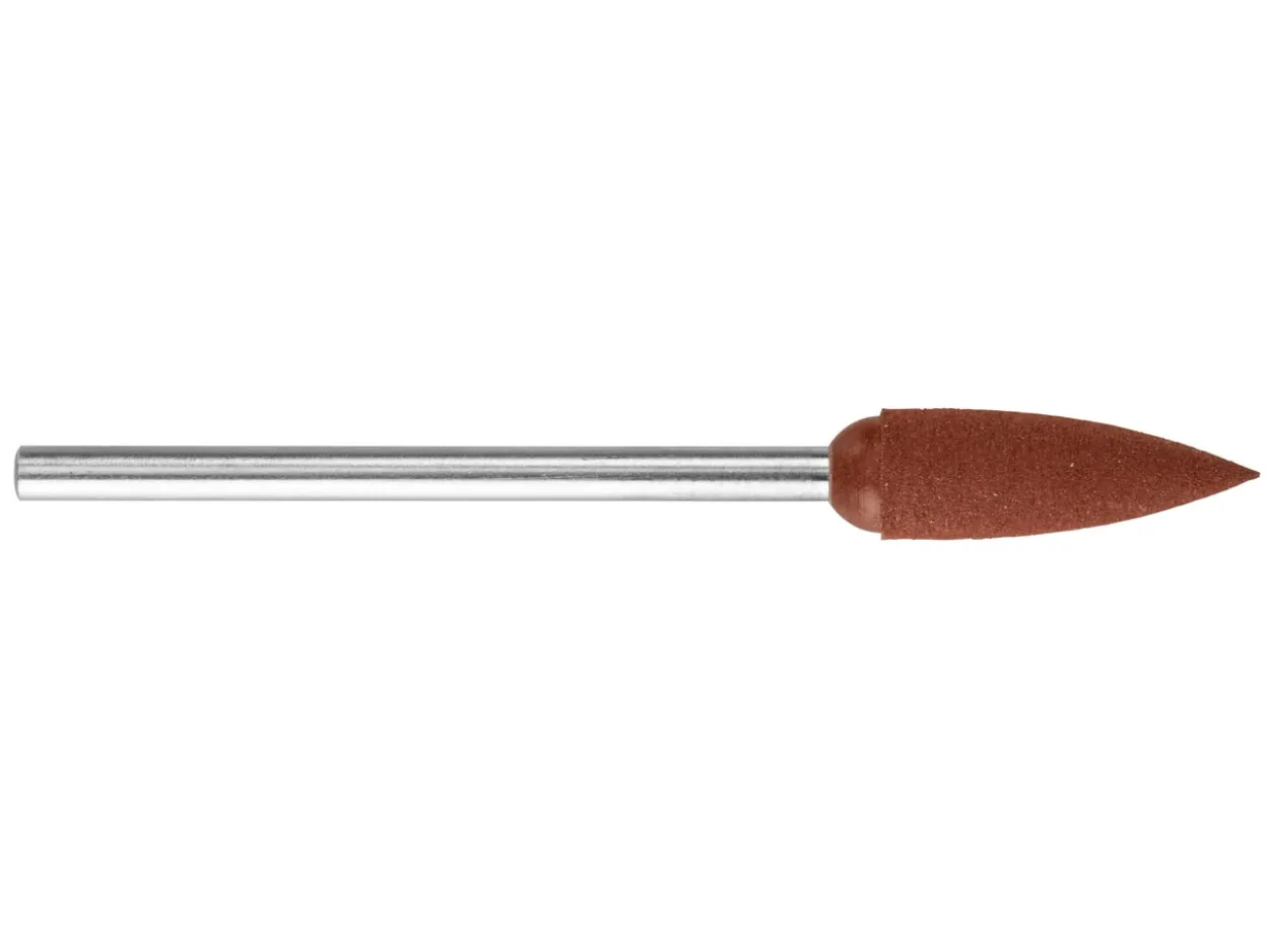 Eveflex Rubber Flame Burr, 706, Brown, Medium Grit, 12 X 4.3mm