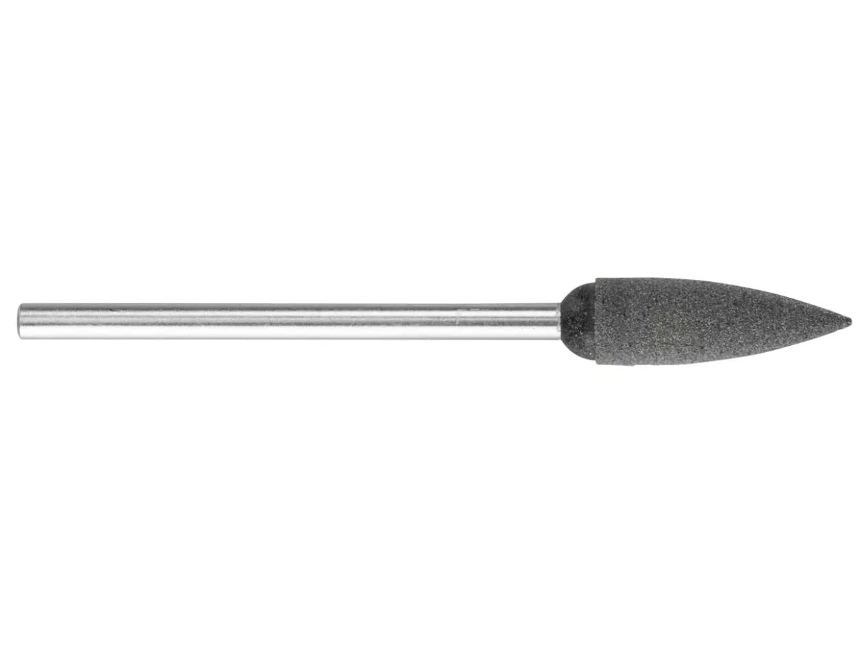 Eveflex Rubber Flame Burr, 606, Grey, Coarse Grit, 16 X 5mm