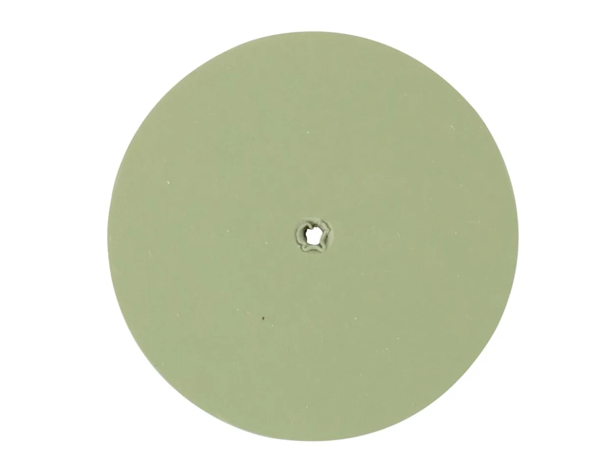 Eveflex Rubber Wheel, 801, Green, Fine Grit, 23 X 3mm