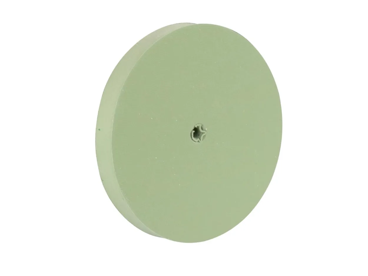 Eveflex Rubber Wheel, 801, Green, Fine Grit, 23 X 3mm