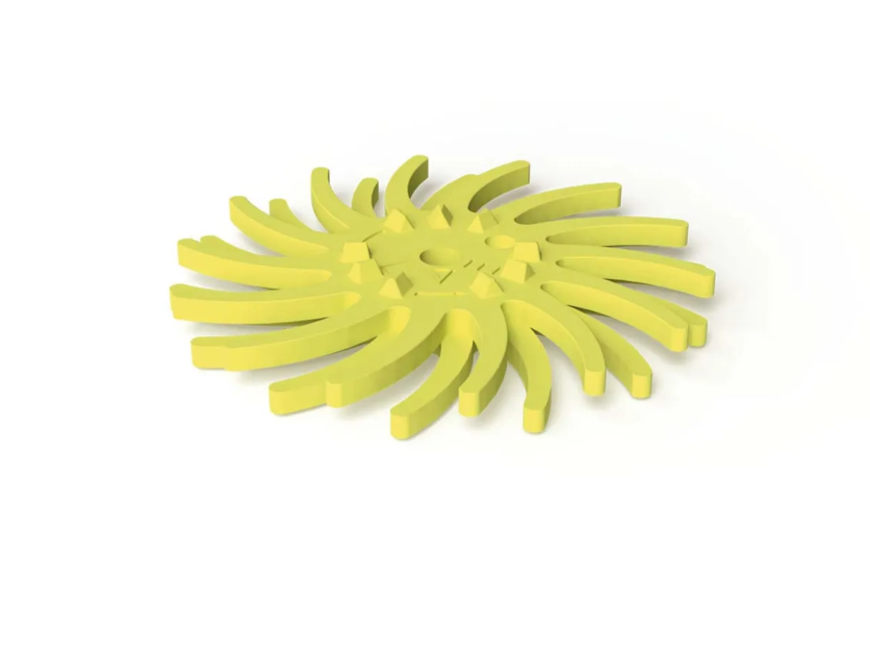Eve Starflex Twist Radial Abrasive Disc, Yellow, Coarse Grit, 19mm