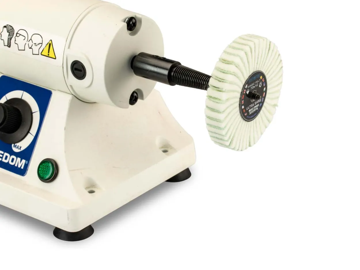 Felt And Emery Flap Wheel, 70mm X 12mm
