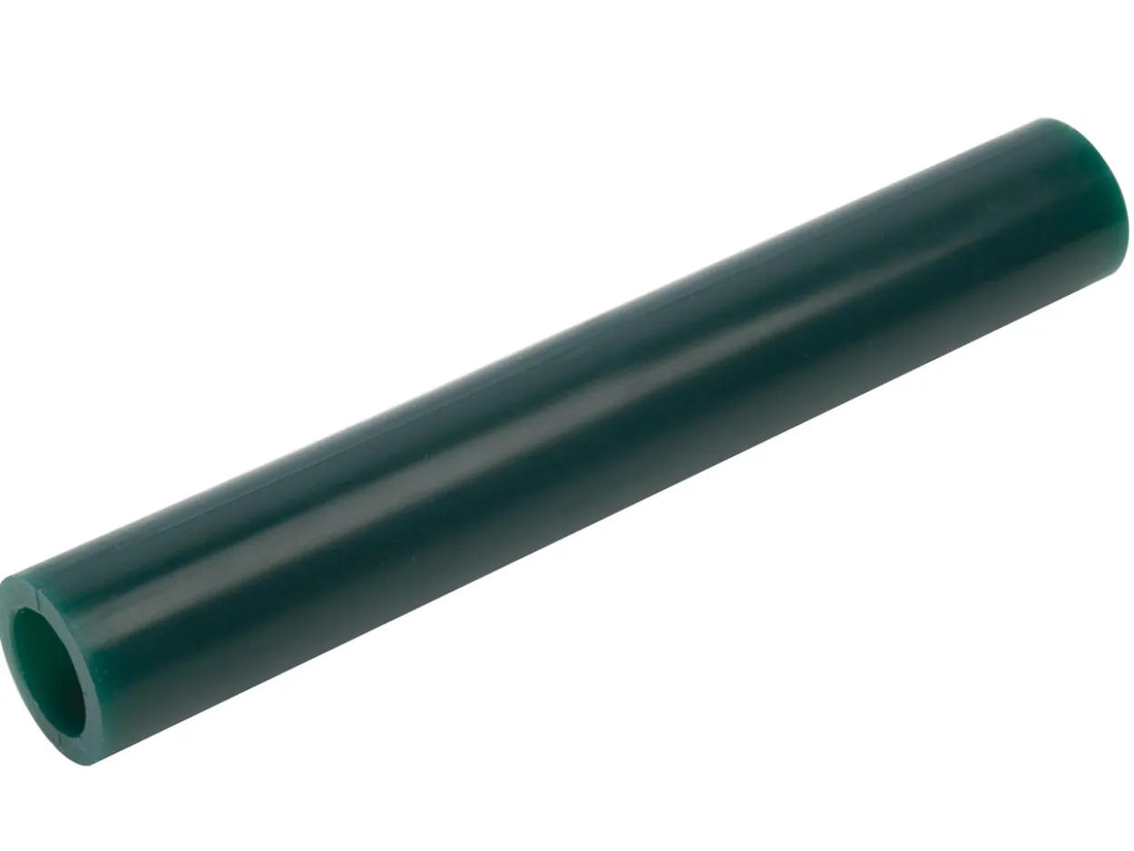 Ferris Round Wax Tube With Centred Hole, Green, 6"/150mm Long, 22.2mm Diameter