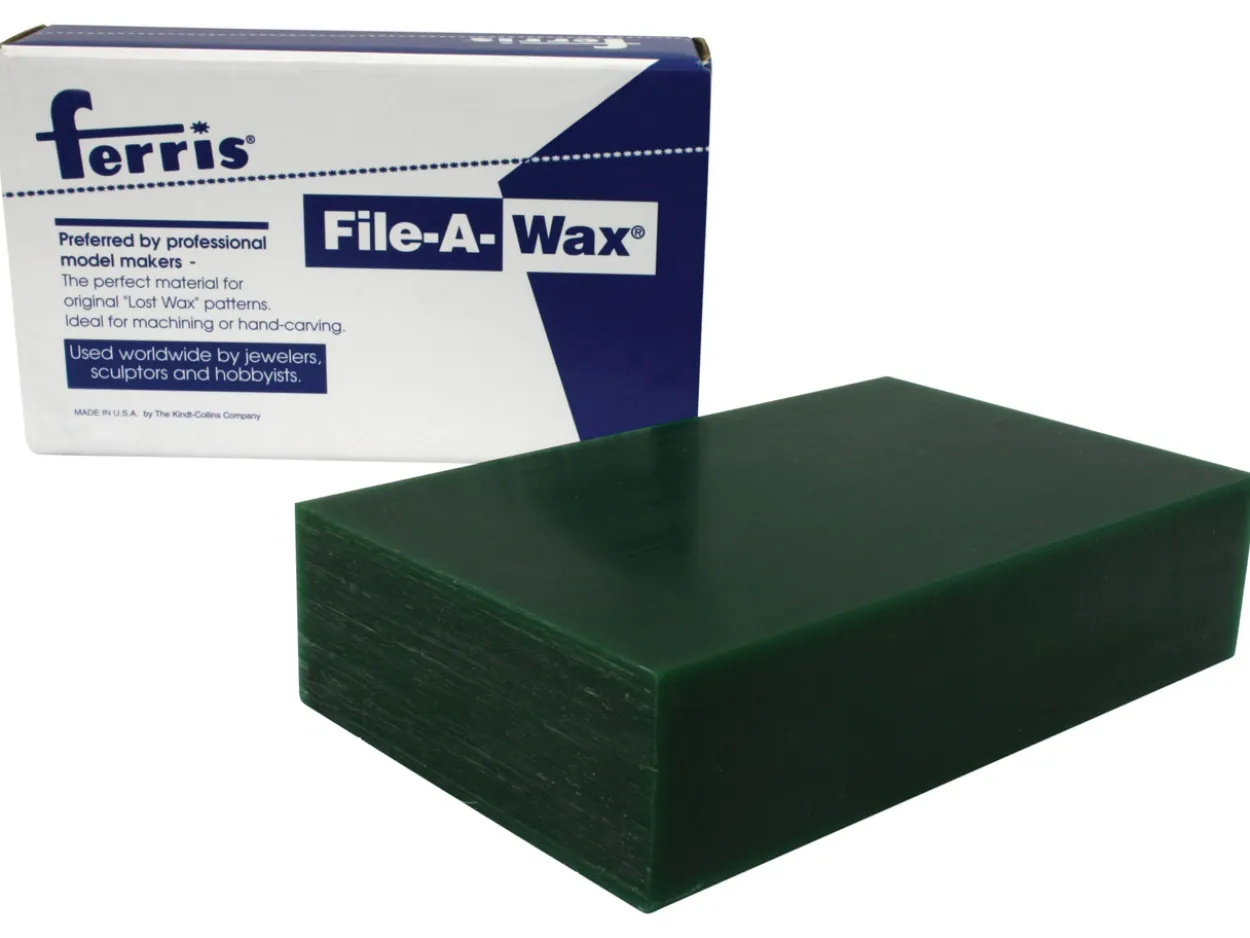 Ferris Wax Block 1lb, Green, 152mm X 89mm X 38mm