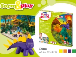Fimo Dino Kids Form And Play Polymer Clay Set