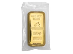 Fine Gold Bar 500g Cast UK Design With A Serial Number, 100% Recycled Gold