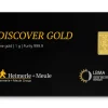Fine Gold Bar 1g Stamped H+M Card Design