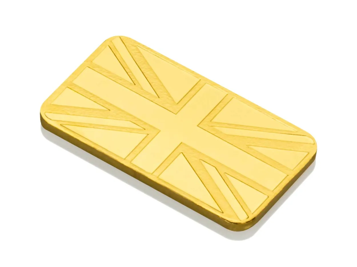 Fine Gold Bar 10g Stamped UK Design, Certified And Supplied In A Blister Pack, 100% Recycled Gold