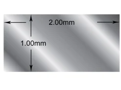 Fine Silver Rectangular Wire 2.00mm X 1.00mm Fully Annealed, 100% Recycled Silver