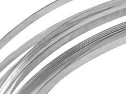 Fine Silver Rectangular Wire 1.00mm X 0.20mm Fully Annealed, 3m Length 6.2g, 100% Recycled Silver