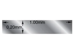Fine Silver Rectangular Wire 1.00mm X 0.20mm Fully Annealed, 3m Length 6.2g, 100% Recycled Silver