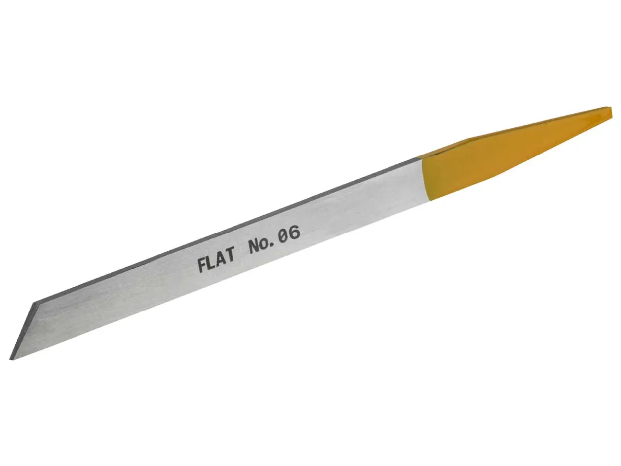 Flat Edge Graver Steel 06