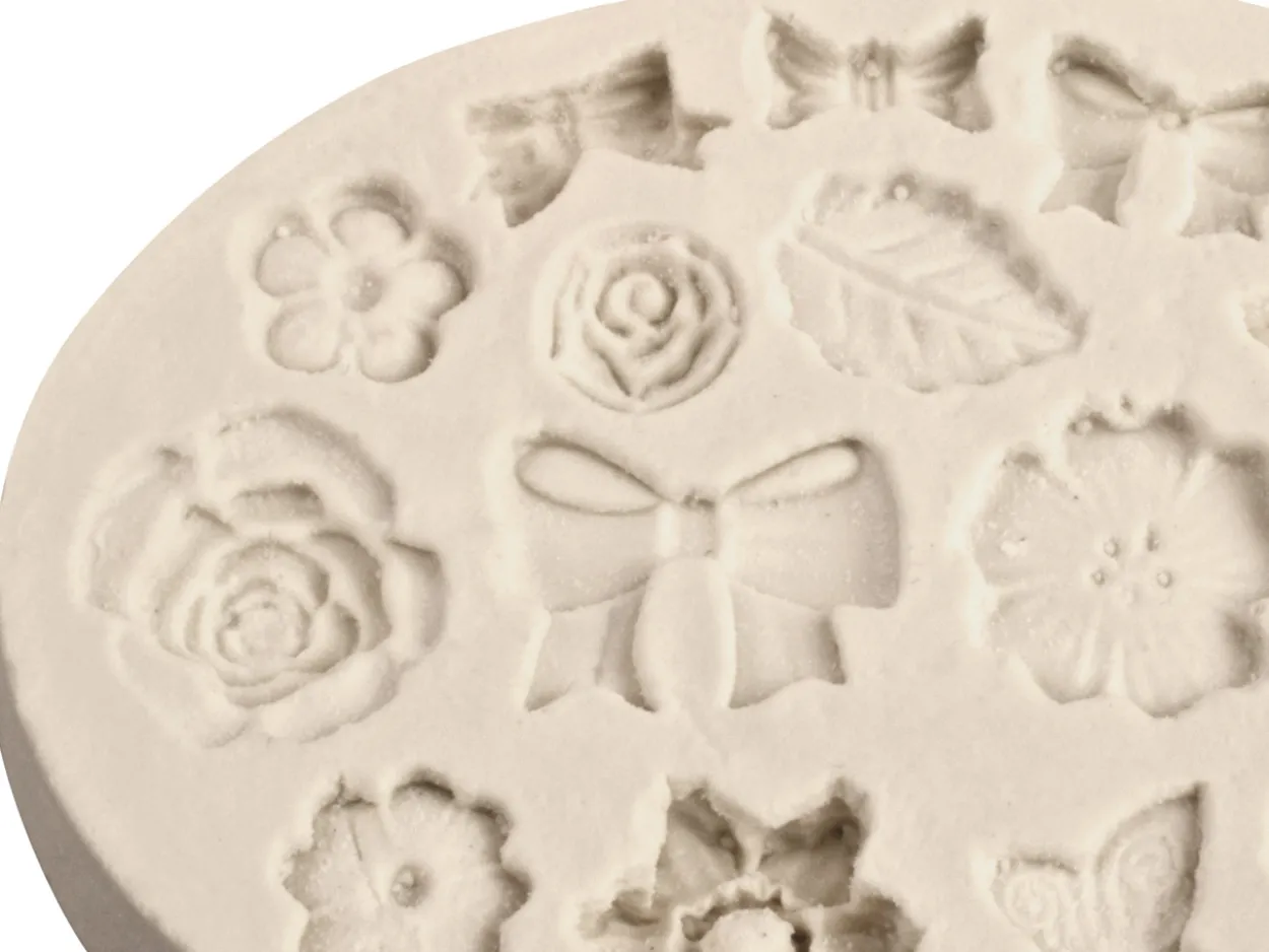 Flexible Clay Mould Bows And Flowers