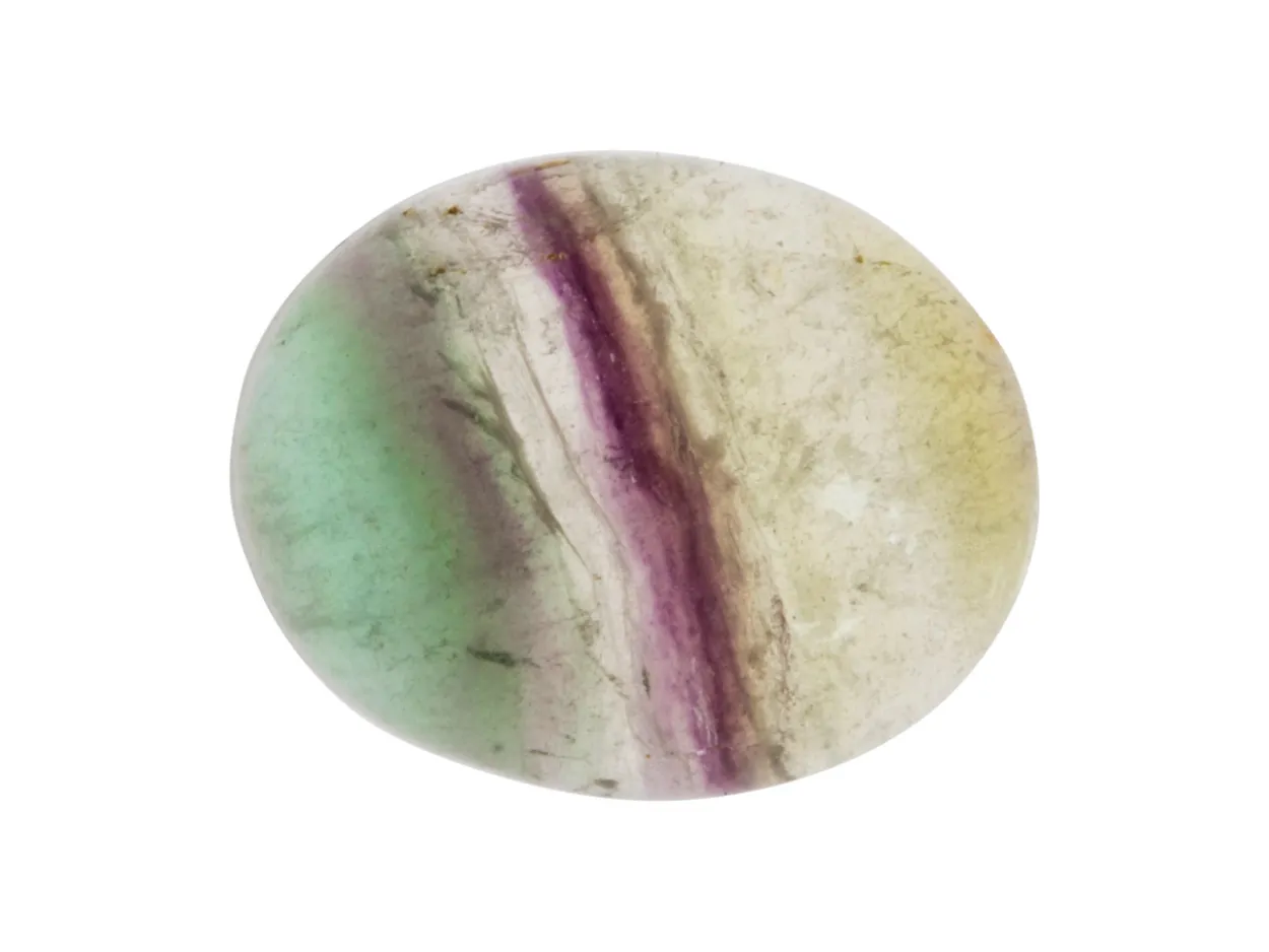 Fluorite, Oval Cabochon, 10x8mm