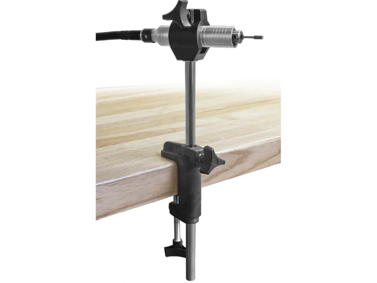 Foredom Handpiece Holder With Clamp, Bench Clamp And Rod