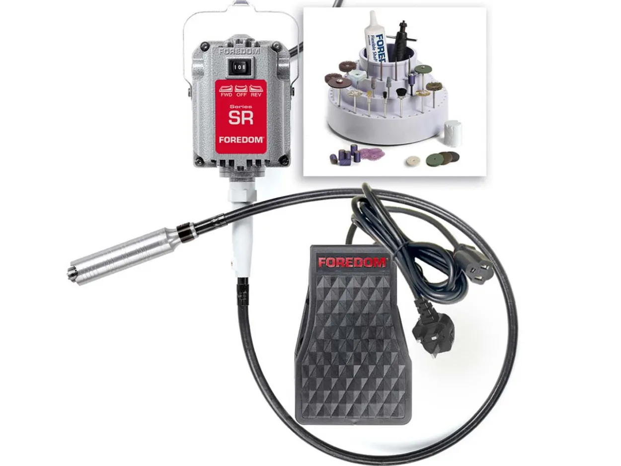 Foredom Pendant Motor SR Jewellers Kit Fixed System With Ak11 Assortment Kit 42 Pieces