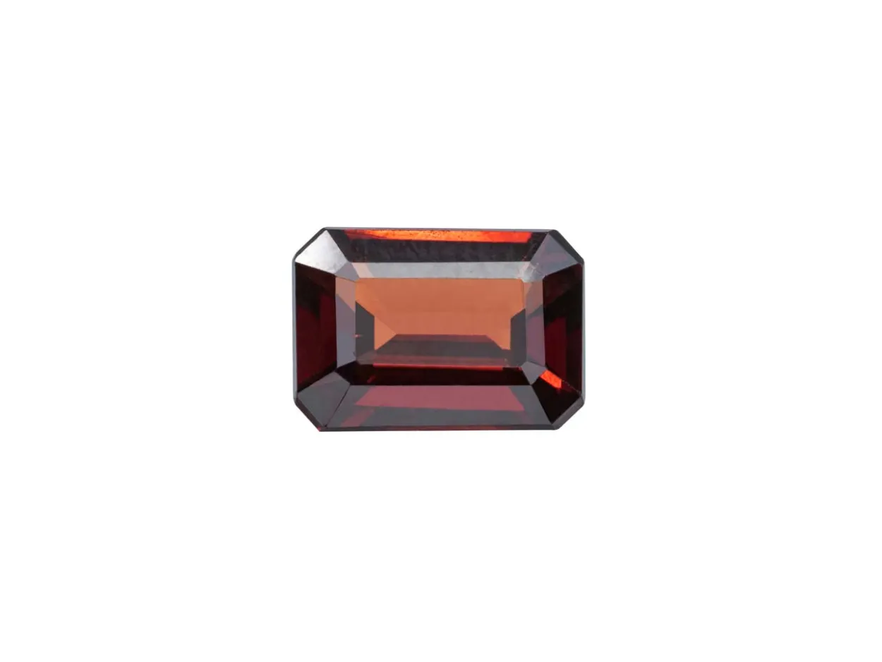 Garnet, Octagon, 7x5mm