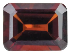 Garnet, Octagon, 6x4mm